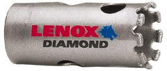 Lenox - 7/8" Diam, 1-5/8" Cutting Depth, Hole Saw - Diamond Grit Saw, Continuous Edge - Eagle Tool & Supply