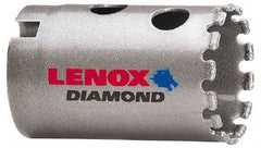 Lenox - 1-1/4" Diam, 1-5/8" Cutting Depth, Hole Saw - Diamond Grit Saw, Continuous Edge - Eagle Tool & Supply