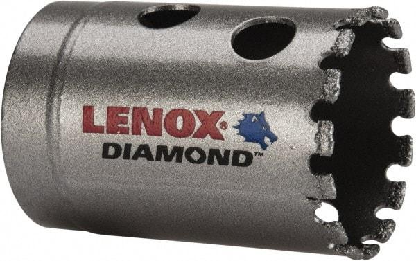 Lenox - 1-3/8" Diam, 1-5/8" Cutting Depth, Hole Saw - Diamond Grit Saw, Continuous Edge - Eagle Tool & Supply