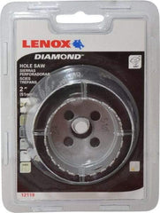 Lenox - 2" Diam, 1-5/8" Cutting Depth, Hole Saw - Diamond Grit Saw, Continuous Edge - Eagle Tool & Supply