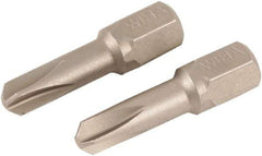 Wiha - 1/4" Drive, #4 Torq-Set Screwdriver Bit - 25mm OAL - Eagle Tool & Supply