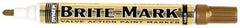 Dykem - Gold Oil-Based Paint Marker - Medium Tip, Oil Based - Eagle Tool & Supply