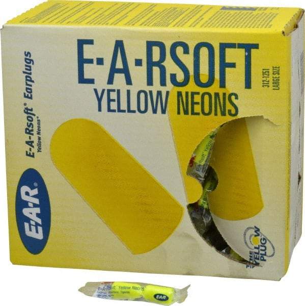 3M - Disposable, Uncorded, 33 dB Earplugs - Yellow, 200 Pairs - Eagle Tool & Supply