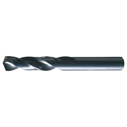 25/64 RHS / RHC HSS 135 Degree Split Point Heavy Duty Screw Machine Length Drill - Steam Oxide - Exact Industrial Supply