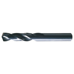 31/64 RHS / RHC HSS 135 Degree Split Point Heavy Duty Screw Machine Length Drill - Steam Oxide - Exact Industrial Supply