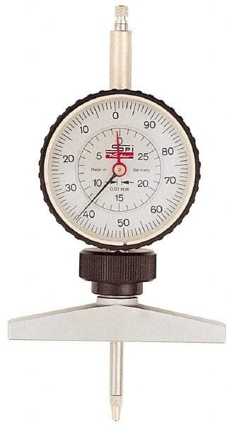 SPI - Dial Depth Gages Maximum Measurement (Inch): 7 Maximum Measurement (Decimal Inch): 7.0000 - Eagle Tool & Supply