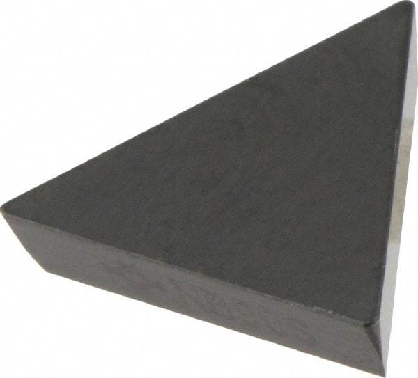Sumitomo - TPG321 Grade NB90S Ceramic Turning Insert - Al2O3/TiC Finish, 60° Triangle, 3/8" Inscr Circle, 1/8" Thick, 1/64" Corner Radius - Eagle Tool & Supply