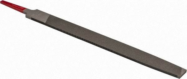 Simonds File - 8" Long, Second Cut, Mill American-Pattern File - Single Cut, Tang - Eagle Tool & Supply