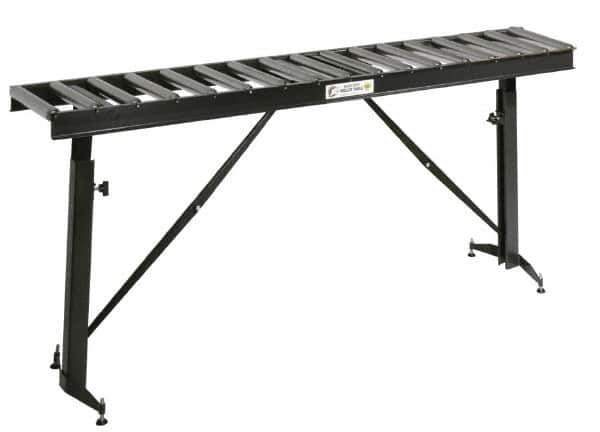 HTC - 66 Inch Long x 43-1/2 Inch High Portable Folding Conveyor - 500 Lbs. Limit, with 17 and 13 Inch Wide Rollers - Eagle Tool & Supply