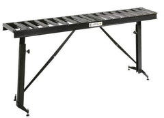 HTC - 66 Inch Long x 43-1/2 Inch High Portable Folding Conveyor - 500 Lbs. Limit, with 17 and 13 Inch Wide Rollers - Eagle Tool & Supply