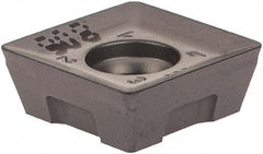 Iscar - QDMT1205 M Grade IC908 Carbide Milling Insert - TiAlN Finish, 0.1969" Thick, 0.8mm Corner Radius - Eagle Tool & Supply