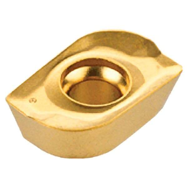Iscar - HM90 ADKT1505 PDR Grade IC882 Carbide Milling Insert - TiAlN/TiN Finish, 5.85mm Thick, 0.8mm Corner Radius - Eagle Tool & Supply