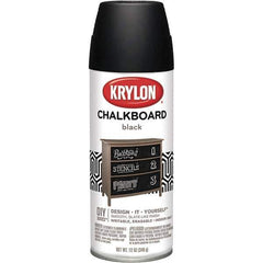 Krylon - Chalkboard Black, Flat, Chalkboard Paint Spray Paint - 12 oz Container - Eagle Tool & Supply