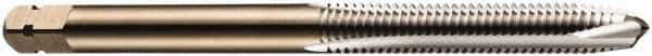 DORMER - M16x2.00 Metric Coarse, 3 Flute, Bright Finish, Cobalt Spiral Point Tap - Plug Chamfer, Right Hand Thread, 102mm OAL, 24mm Thread Length, 12.5mm Shank Diam, 6H Class of Fit, Series E000 - Exact Industrial Supply