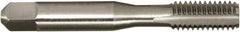 Vermont Tap & Die - #10-24 UNC 2/2B/3B 3 Flute Bright Finish High Speed Steel Straight Flute Standard Hand Tap - Bottoming, Right Hand Thread, 2-3/8" OAL, 7/8" Thread Length, H3 Limit, Oversize - Eagle Tool & Supply