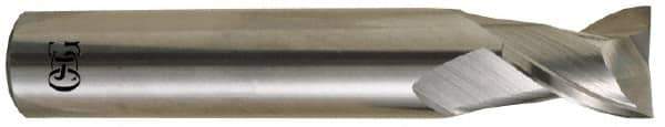 OSG - 5/8", 2 Flute, Single End, Solid Carbide, 0.03" Corner Radius End Mill - 3-1/2" OAL, 30° Helix, Right Hand Flute, 3/4" LOC, Right Hand Cut - Eagle Tool & Supply