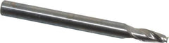 OSG - 5/32", 5/16" LOC, 3/16" Shank Diam, 2" OAL, 2 Flute, Solid Carbide Square End Mill - Single End, Uncoated, Spiral Flute, 30° Helix, Centercutting, Right Hand Cut, Right Hand Flute, Series 2021 - Eagle Tool & Supply
