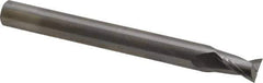 OSG - 1/4", 3/8" LOC, 1/4" Shank Diam, 2-1/2" OAL, 2 Flute, Solid Carbide Square End Mill - Single End, Uncoated, Spiral Flute, 30° Helix, Centercutting, Right Hand Cut, Right Hand Flute, Series 2021 - Eagle Tool & Supply