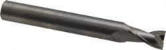 OSG - 9/32", 7/16" LOC, 5/16" Shank Diam, 2-1/2" OAL, 2 Flute, Solid Carbide Square End Mill - Single End, Uncoated, Spiral Flute, 30° Helix, Centercutting, Right Hand Cut, Right Hand Flute, Series 2021 - Eagle Tool & Supply