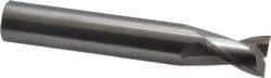 OSG - 7/16", 9/16" LOC, 7/16" Shank Diam, 2-3/4" OAL, 2 Flute, Solid Carbide Square End Mill - Single End, Uncoated, Spiral Flute, 30° Helix, Centercutting, Right Hand Cut, Right Hand Flute, Series 2021 - Eagle Tool & Supply