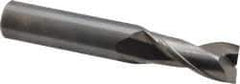 OSG - 7/16", 1" LOC, 7/16" Shank Diam, 2-3/4" OAL, 2 Flute, Solid Carbide Square End Mill - Single End, Uncoated, Spiral Flute, 30° Helix, Centercutting, Right Hand Cut, Right Hand Flute, Series 2022 - Eagle Tool & Supply