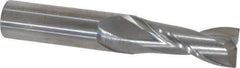 OSG - 1/2", 1-1/4" LOC, 1/2" Shank Diam, 3" OAL, 2 Flute, Solid Carbide Square End Mill - Single End, Uncoated, Spiral Flute, 30° Helix, Centercutting, Right Hand Cut, Right Hand Flute, Series 2022 - Eagle Tool & Supply