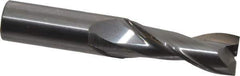 OSG - 5/8", 1-5/8" LOC, 5/8" Shank Diam, 3-1/2" OAL, 2 Flute, Solid Carbide Square End Mill - Single End, Uncoated, Spiral Flute, 30° Helix, Centercutting, Right Hand Cut, Right Hand Flute, Series 2022 - Eagle Tool & Supply
