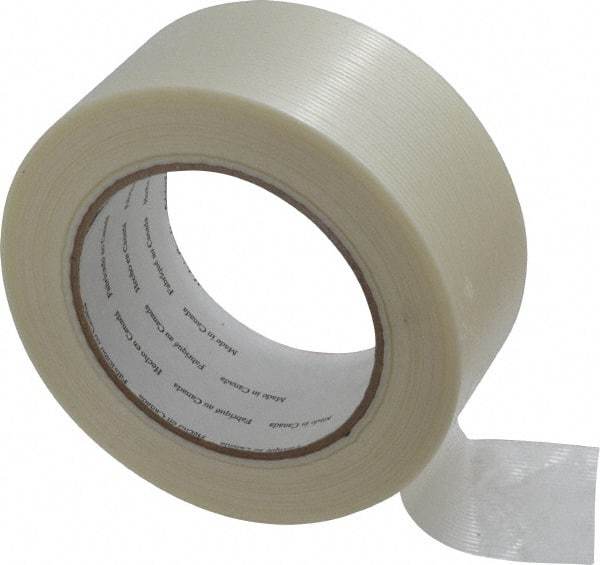 3M - 2" x 60 Yd Clear Rubber Adhesive Packaging Tape - Polypropylene Film Backing, 4 mil Thick, 100 Lb Tensile Strength, Series 8934 - Eagle Tool & Supply