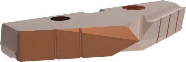 Allied Machine and Engineering - 61.5mm Diam x 5/16" Thick, Seat Code 4, 132° Included Angle Spade Drill Insert - AM200 Coated, Cobalt, Grade Super Cobalt, Series GEN2 T-A - Eagle Tool & Supply