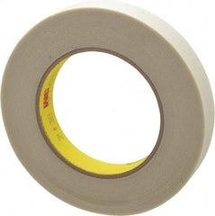 3M - 60 Yd Long x 3/4" Wide, Series 361, White Silicone Glass Cloth Tape - 7.5 mil Thick, 182 Lb/In Tensile Strength - Eagle Tool & Supply