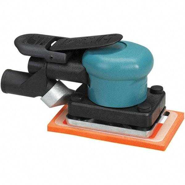 Dynabrade - 13 CFM Air Consumption, Palm Air Orbital Sander - Rectangular Pad, - Eagle Tool & Supply