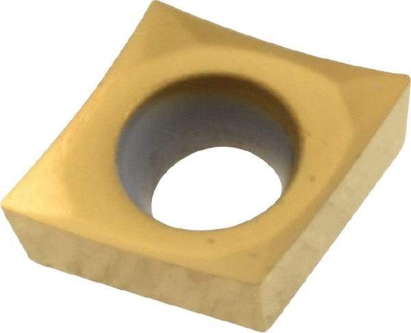 Kennametal - CCGT32.50.5 HP Grade KC730 Carbide Turning Insert - TiN Finish, 80° Diamond, 3/8" Inscr Circle, 5/32" Thick, 0.0079" Corner Radius - Eagle Tool & Supply
