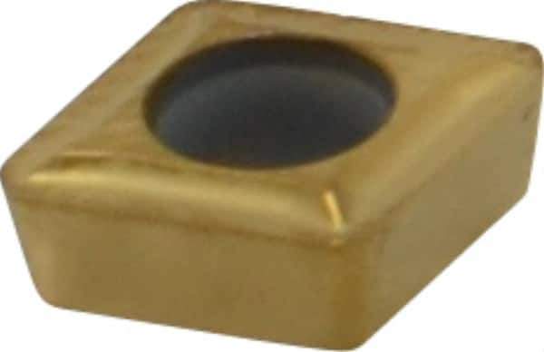 Kennametal - CPMT21.52 LF Grade KC730 Carbide Turning Insert - TiN Finish, 80° Diamond, 1/4" Inscr Circle, 3/32" Thick, 1/32" Corner Radius - Eagle Tool & Supply