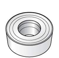 Kennametal - RCMT0803M0 Grade KC730 Carbide Turning Insert - TiN Finish, Round, 8mm Inscr Circle, 1/8" Thick - Eagle Tool & Supply