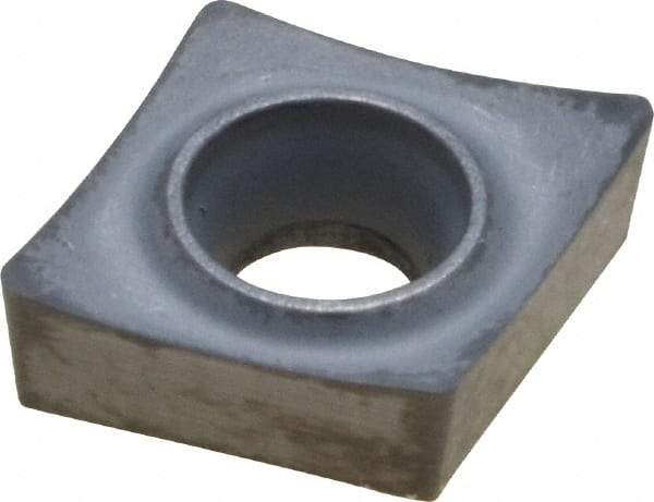 Kennametal - CCGT21.51 HP Grade K313 Carbide Turning Insert - Uncoated, 80° Diamond, 1/4" Inscr Circle, 3/32" Thick, 1/64" Corner Radius - Eagle Tool & Supply
