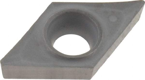 Kennametal - DCGT32.51 HP Grade K313 Carbide Turning Insert - Uncoated, 55° Diamond, 3/8" Inscr Circle, 5/32" Thick, 1/64" Corner Radius - Eagle Tool & Supply