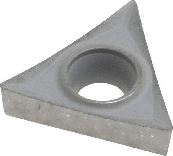 Kennametal - TCGT32.51 HP Grade K313 Carbide Turning Insert - Uncoated, 60° Triangle, 3/8" Inscr Circle, 5/32" Thick, 1/64" Corner Radius - Eagle Tool & Supply