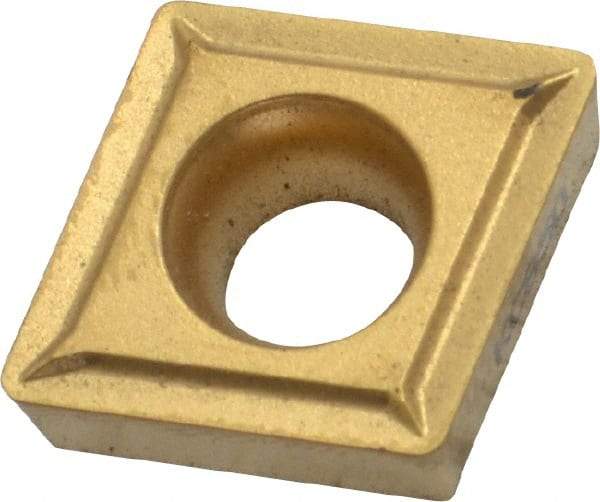 Kennametal - CCMT432 LF Grade KC850 Carbide Turning Insert - TiC/TiCN/TiN Finish, 80° Diamond, 1/2" Inscr Circle, 3/16" Thick, 1/32" Corner Radius - Eagle Tool & Supply