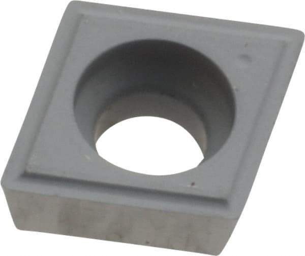 Kennametal - CPGM32.51 Grade K68 Carbide Turning Insert - Uncoated, 80° Diamond, 3/8" Inscr Circle, 5/32" Thick, 1/64" Corner Radius - Eagle Tool & Supply