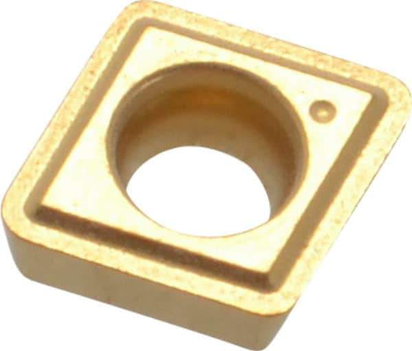 Kennametal - CPGM21.50.5 Grade KC850 Carbide Turning Insert - TiC/TiCN/TiN Finish, 80° Diamond, 1/4" Inscr Circle, 3/32" Thick, 0.0079" Corner Radius - Eagle Tool & Supply