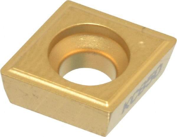 Kennametal - CPGM32.51 Grade KC850 Carbide Turning Insert - TiC/TiCN/TiN Finish, 80° Diamond, 3/8" Inscr Circle, 5/32" Thick, 1/64" Corner Radius - Eagle Tool & Supply
