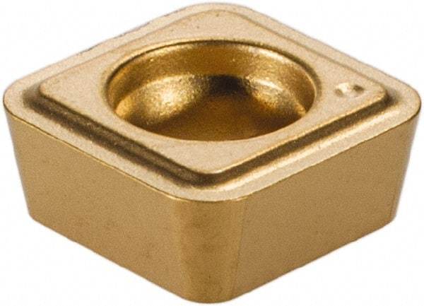 Kennametal - SPGM21.53 K Grade KC850 Carbide Turning Insert - TiC/TiCN/TiN Finish, 90° Square, 1/4" Inscr Circle, 3/32" Thick, 3/64" Corner Radius - Eagle Tool & Supply