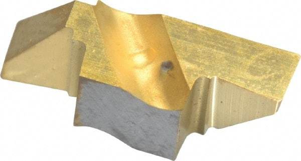 Kennametal - 2094NG Grade KC730, 2.39mm Cutting Width Carbide Grooving Insert - 2.79mm Max Depth of Cut, Right Hand, 0.19mm Corner Radius, TiN Finish - Eagle Tool & Supply