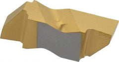 Kennametal - 3156NG Grade KC730, 3.96mm Cutting Width Carbide Grooving Insert - 3.81mm Max Depth of Cut, Right Hand, 0.19mm Corner Radius, TiN Finish - Eagle Tool & Supply