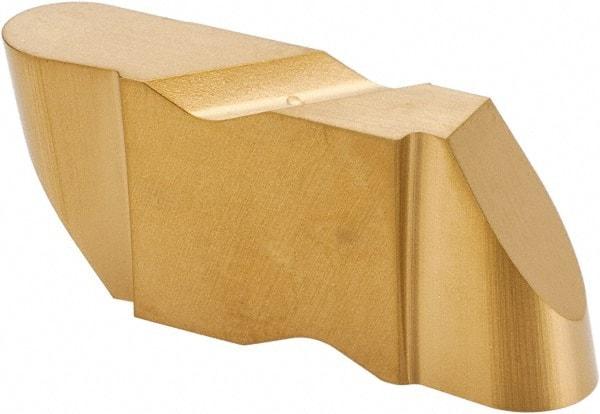 Kennametal - 4125NR Grade KC850, 6.35mm Cutting Width Carbide Grooving Insert - 6.35mm Max Depth of Cut, Left Hand, 3.18mm Corner Radius, TiC/TiCN/TiN Finish - Eagle Tool & Supply