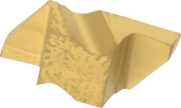 Kennametal - 2062NG Grade KC850, 1.58mm Cutting Width Carbide Grooving Insert - 2.79mm Max Depth of Cut, Right Hand, 0.19mm Corner Radius, TiC/TiCN/TiN Finish - Eagle Tool & Supply