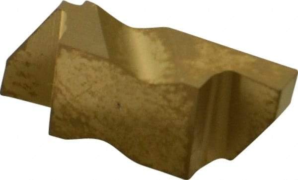 Kennametal - 3105NG Grade KC850, 2.67mm Cutting Width Carbide Grooving Insert - 3.81mm Max Depth of Cut, Right Hand, 0.19mm Corner Radius, TiC/TiCN/TiN Finish - Eagle Tool & Supply