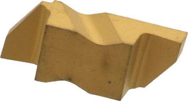 Kennametal - 3094NG Grade KC850, 2.39mm Cutting Width Carbide Grooving Insert - 3.81mm Max Depth of Cut, Right Hand, 0.19mm Corner Radius, TiC/TiCN/TiN Finish - Eagle Tool & Supply