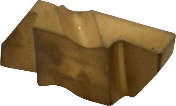Kennametal - 4189NG Grade KC850, 4.8mm Cutting Width Carbide Grooving Insert - 6.35mm Max Depth of Cut, Right Hand, 0.57mm Corner Radius, TiC/TiCN/TiN Finish - Eagle Tool & Supply