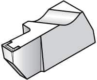 Kennametal - 3094NGD K Grade K313, 2.39mm Cutting Width Carbide Grooving Insert - 6.35mm Max Depth of Cut, Left Hand, 0.19mm Corner Radius, Uncoated - Eagle Tool & Supply